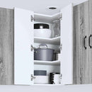 vidaXL Fali konyhaszekrény Szürke Sonoma 57 x 57 x 80 cm Faanyag