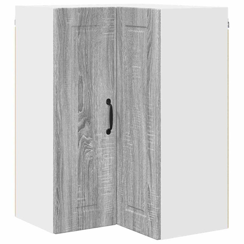 vidaXL Fali konyhaszekrény Szürke Sonoma 57 x 57 x 80 cm Faanyag