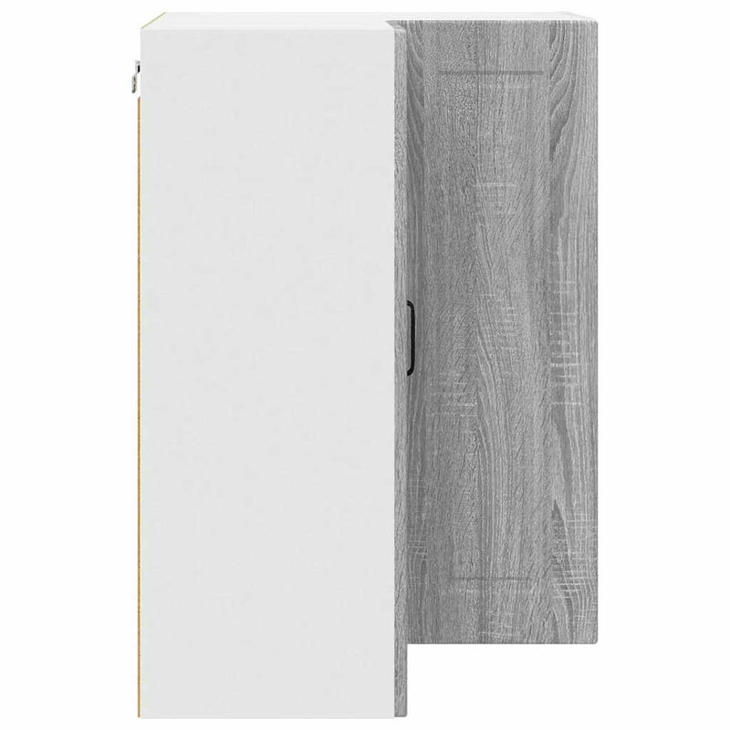 vidaXL Fali konyhaszekrény Szürke Sonoma 57 x 57 x 80 cm Faanyag