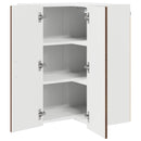 vidaXL Fali sarokszekrény PORTO Barna Tölgy 57 x 57 x 80 cm Faanyag