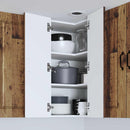 vidaXL Fali sarokszekrény PORTO Öreg fa 57 x 57 x 80 cm Faanyag
