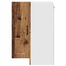 vidaXL Fali konyhaszekrény polcokkal Öreg fa 57 x 57 x 80 cm Faanyag