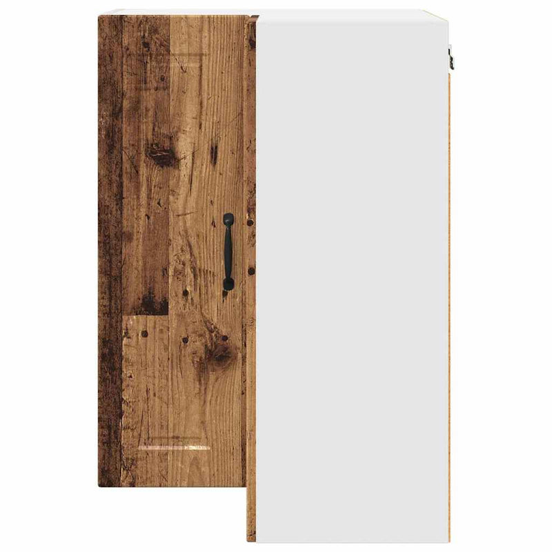 vidaXL Fali konyhaszekrény polcokkal Öreg fa 57 x 57 x 80 cm Faanyag