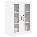 vidaXL Fali üveges szekrény PORTO Fehér 60 x 31 x 80 cm Szerelt Fa