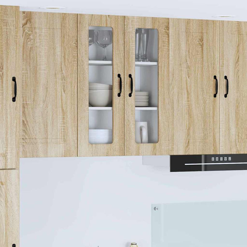 vidaXL Fali konyhaszekrény Sonoma tölgy 60 x 31 x 80 cm Faanyag