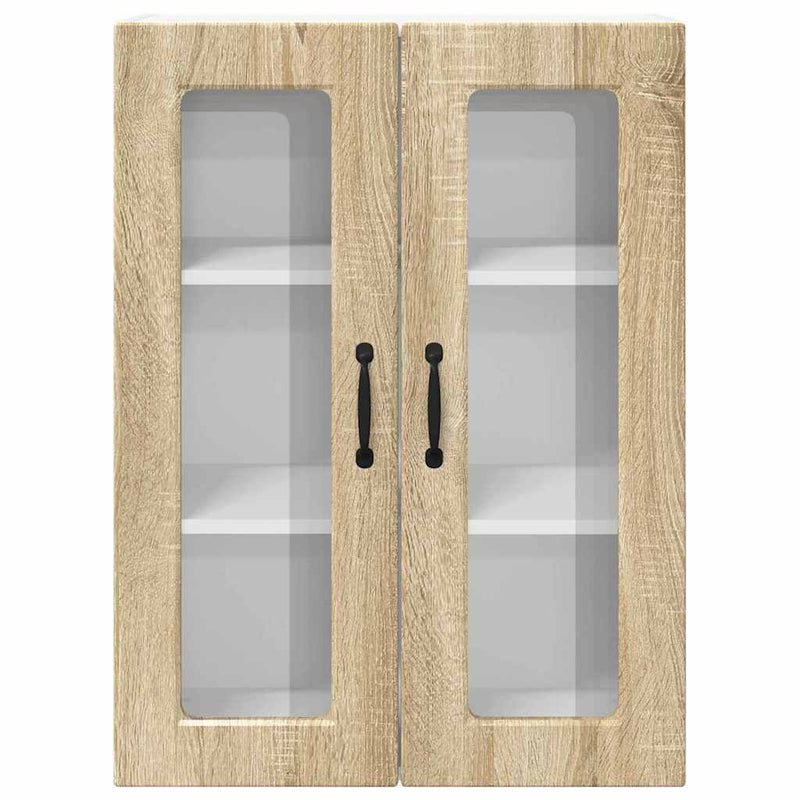 vidaXL Fali konyhaszekrény Sonoma tölgy 60 x 31 x 80 cm Faanyag