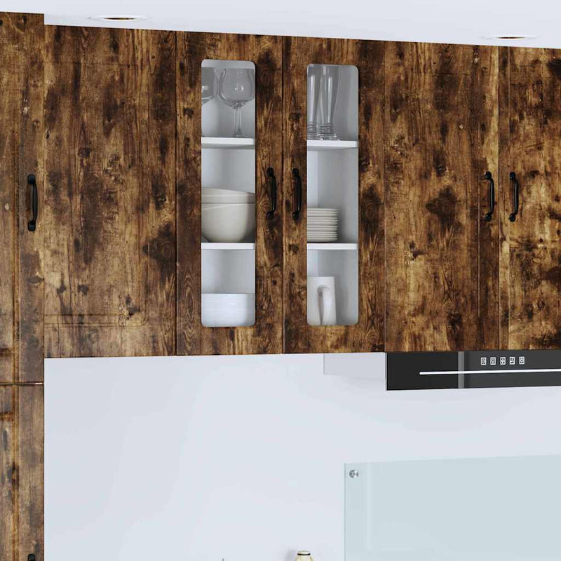 vidaXL Fali konyhaszekrény Füstölt tölgy 60 x 31 x 80 cm Faanyag