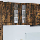 vidaXL Fali üveges szekrény PORTO Füstölt tölgy 60 x 31 x 80 cm