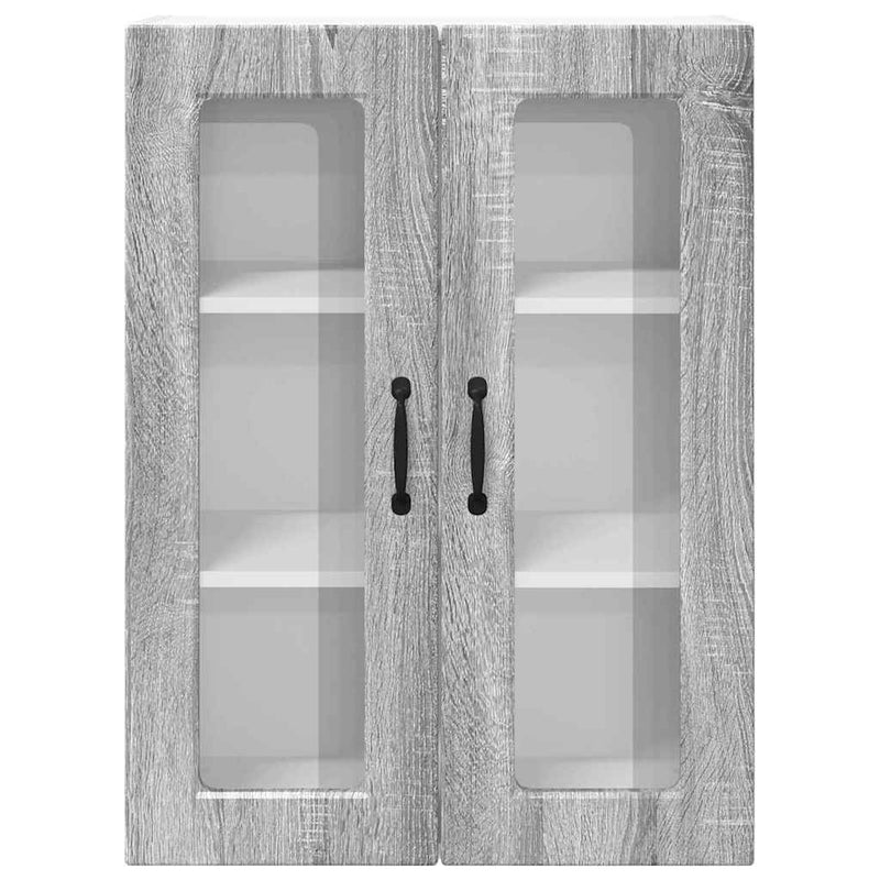 vidaXL Fali konyhaszekrény Szürke Sonoma 60 x 31 x 80 cm Faanyag