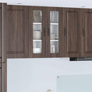 vidaXL Fali üveges szekrény PORTO Barna Tölgy 60 x 31 x 80 cm Faanyag