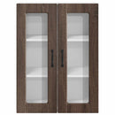 vidaXL Fali üveges szekrény PORTO Barna Tölgy 60 x 31 x 80 cm Faanyag