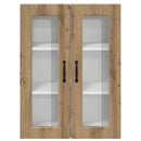 vidaXL Fali konyhaszekrény Artisan tölgy 60 x 31 x 80 cm Faanyag