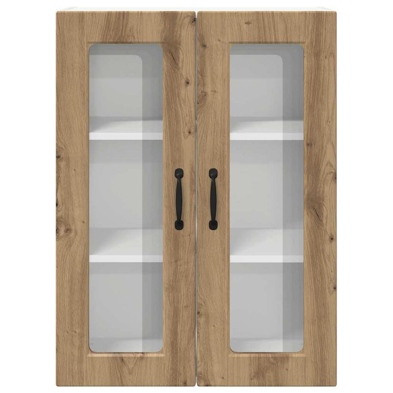 vidaXL Fali konyhaszekrény Artisan tölgy 60 x 31 x 80 cm Faanyag