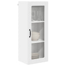 vidaXL Fali üveges szekrény PORTO Fehér 40 x 31 x 100 cm Faanyag