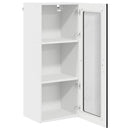 vidaXL Fali konyhaszekrény polcokkal Fekete 40 x 31 x 100 cm Faanyag