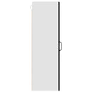 vidaXL Fali üveges szekrény PORTO Fekete 40 x 31 x 100 cm Faanyag