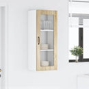 vidaXL Fali üveges szekrény PORTO Sonoma tölgy 40 x 31 x 100 cm