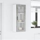 vidaXL Fali üveges szekrény PORTO Beton Szürke 40 x 31 x 100 cm