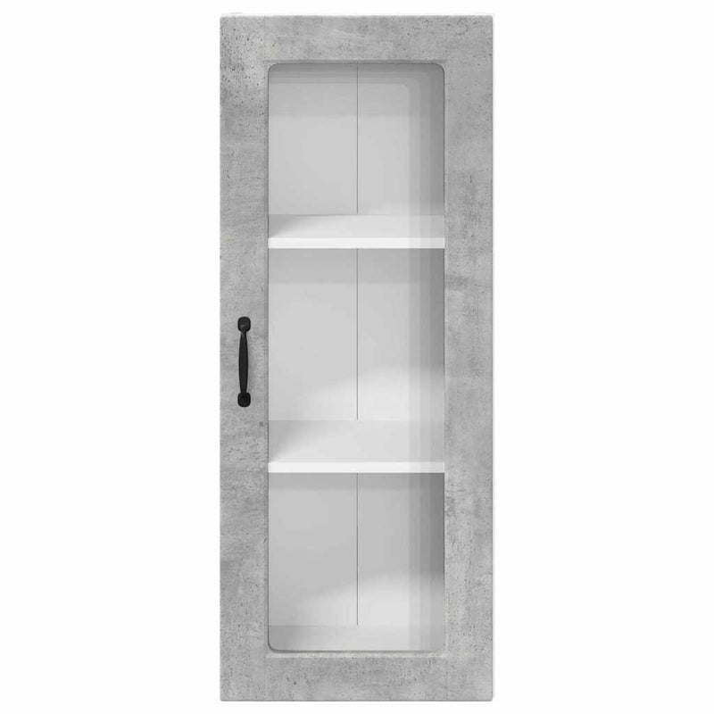 vidaXL Fali konyhaszekrény Beton Szürke 40 x 31 x 100 cm Faanyag