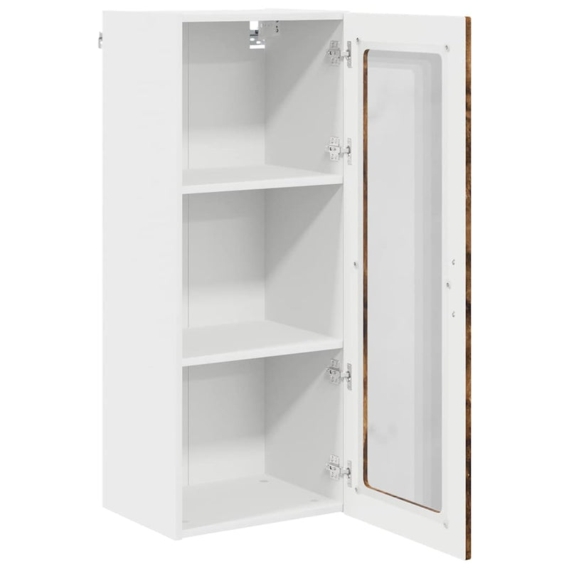 vidaXL Fali konyhaszekrény Füstölt tölgy 40 x 31 x 100 cm Faanyag
