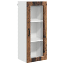 vidaXL Fali üveges szekrény PORTO Öreg fa 40 x 31 x 100 cm Faanyag