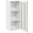 vidaXL Fali konyhaszekrény polcokkal Öreg fa 40 x 31 x 100 cm Faanyag