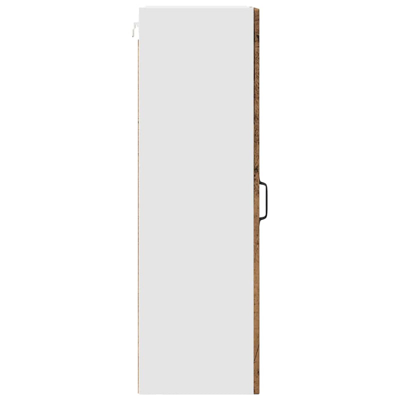 vidaXL Fali konyhaszekrény polcokkal Öreg fa 40 x 31 x 100 cm Faanyag