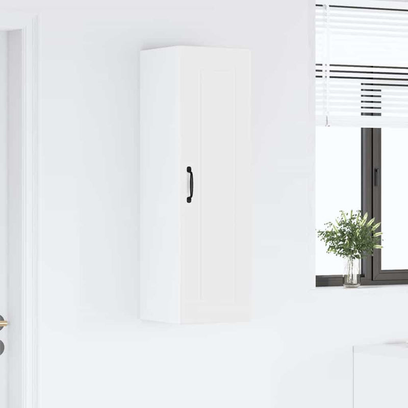 vidaXL Fali konyhaszekrény polcokkal Fehér 30 x 31 x 100 cm Faanyag