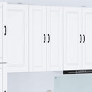 vidaXL Mosogatógép panel polcokkal Fehér 30 x 31 x 100 cm Faanyag