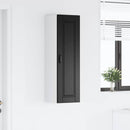 vidaXL Fali Szekrény PORTO Fekete 30 x 31 x 100 cm Faanyag