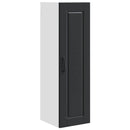 vidaXL Fali Szekrény PORTO Fekete 30 x 31 x 100 cm Faanyag
