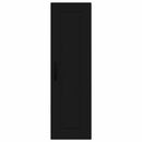 vidaXL Fali konyhaszekrény polcokkal Fekete 30 x 31 x 100 cm Faanyag