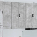 vidaXL Fali Szekrény PORTO Beton Szürke 30 x 31 x 100 cm Faanyag