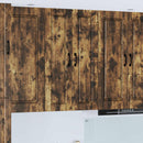 vidaXL Fali Szekrény PORTO Füstölt tölgy 30 x 31 x 100 cm Faanyag