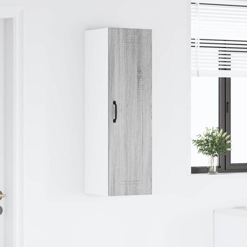 vidaXL Fali konyhaszekrény Szürke Sonoma 30 x 31 x 100 cm Faanyag