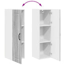 vidaXL Fali konyhaszekrény Szürke Sonoma 30 x 31 x 100 cm Faanyag