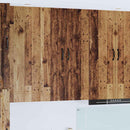 vidaXL Fali konyhaszekrény polcokkal Öreg fa 30 x 31 x 100 cm Faanyag