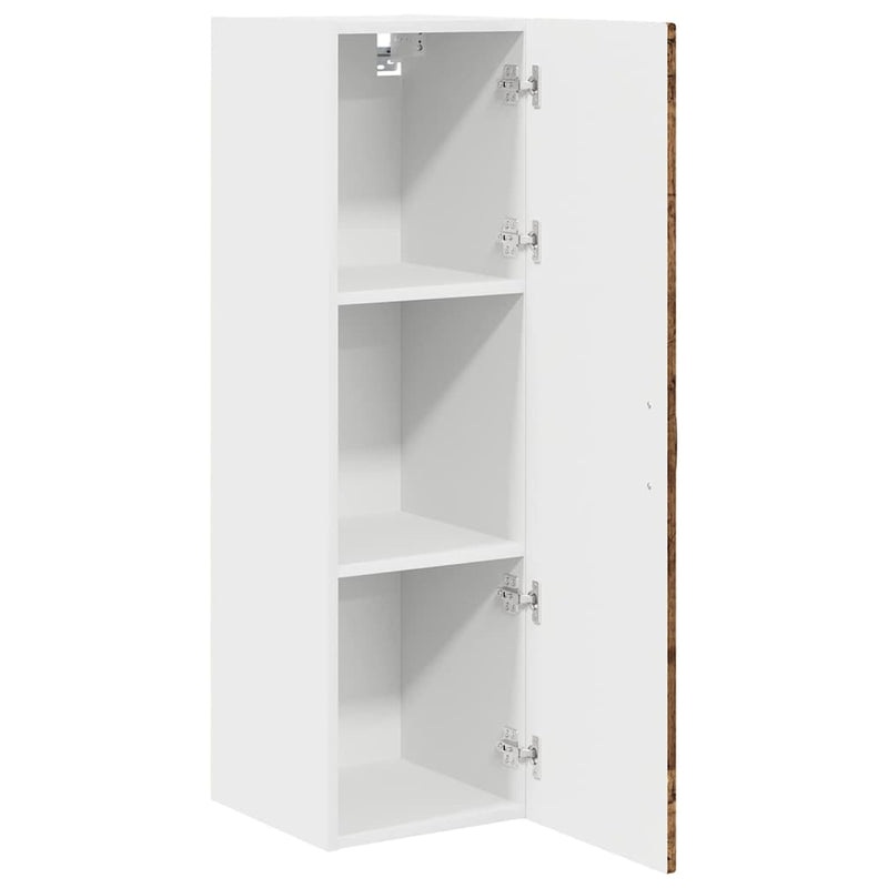 vidaXL Fali konyhaszekrény polcokkal Öreg fa 30 x 31 x 100 cm Faanyag
