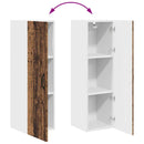 vidaXL Fali konyhaszekrény polcokkal Öreg fa 30 x 31 x 100 cm Faanyag