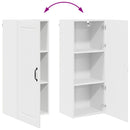 vidaXL Fali konyhaszekrény polcokkal Fehér 40 x 31 x 100 cm Faanyag