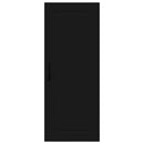 vidaXL Fali konyhaszekrény polcokkal Fekete 40 x 31 x 100 cm Faanyag