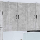 vidaXL Fali Szekrény PORTO Beton Szürke 40 x 31 x 100 cm Faanyag