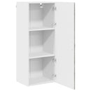 vidaXL Fali Szekrény PORTO Beton Szürke 40 x 31 x 100 cm Faanyag