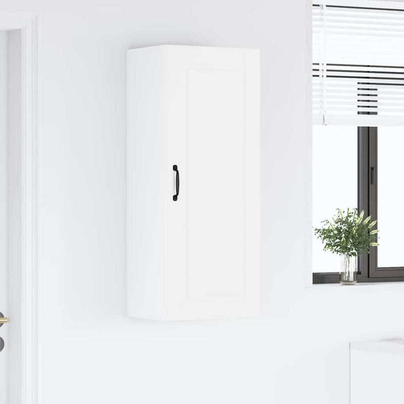 vidaXL Fali konyhaszekrény Magas Fényű Fehér 40 x 31 x 100 cm Faanyag