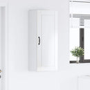 vidaXL Fali Szekrény PORTO Magas Fényű Fehér 40 x 31 x 100 cm Faanyag