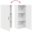 vidaXL Fali konyhaszekrény Magas Fényű Fehér 40 x 31 x 100 cm Faanyag