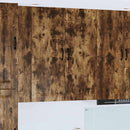 vidaXL Fali konyhaszekrény Füstölt tölgy 40 x 31 x 100 cm Faanyag