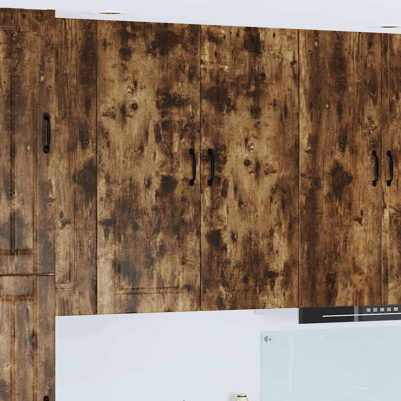 vidaXL Fali konyhaszekrény Füstölt tölgy 40 x 31 x 100 cm Faanyag