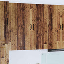 vidaXL Fali konyhaszekrény polcokkal Öreg fa 40 x 31 x 100 cm Faanyag