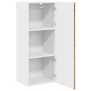 vidaXL Fali Szekrény PORTO Öreg fa 40 x 31 x 100 cm Faanyag
